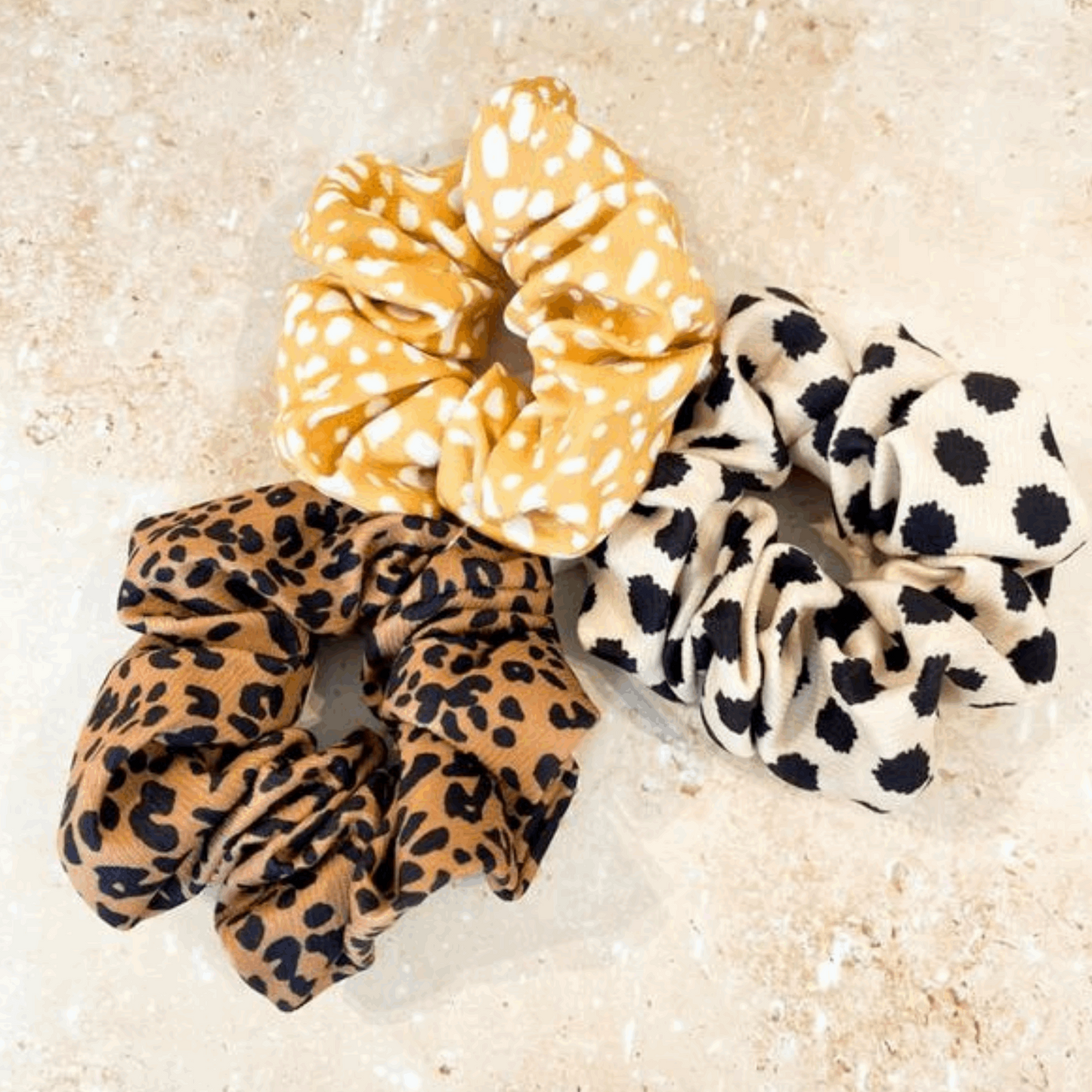 Leopard Scrunchie 3 Pack - Unleash Your Wild Side