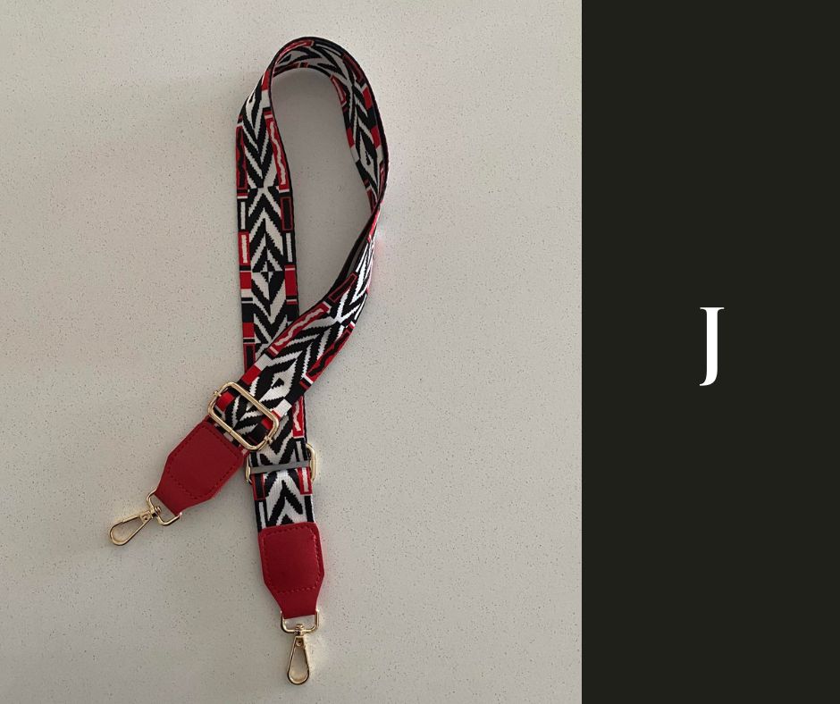 Cross Body Bag Shoulder Straps - Bohemian Guitar Style