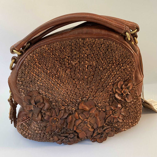 Serena oak leather handbag available online from PJ Luxe Australia