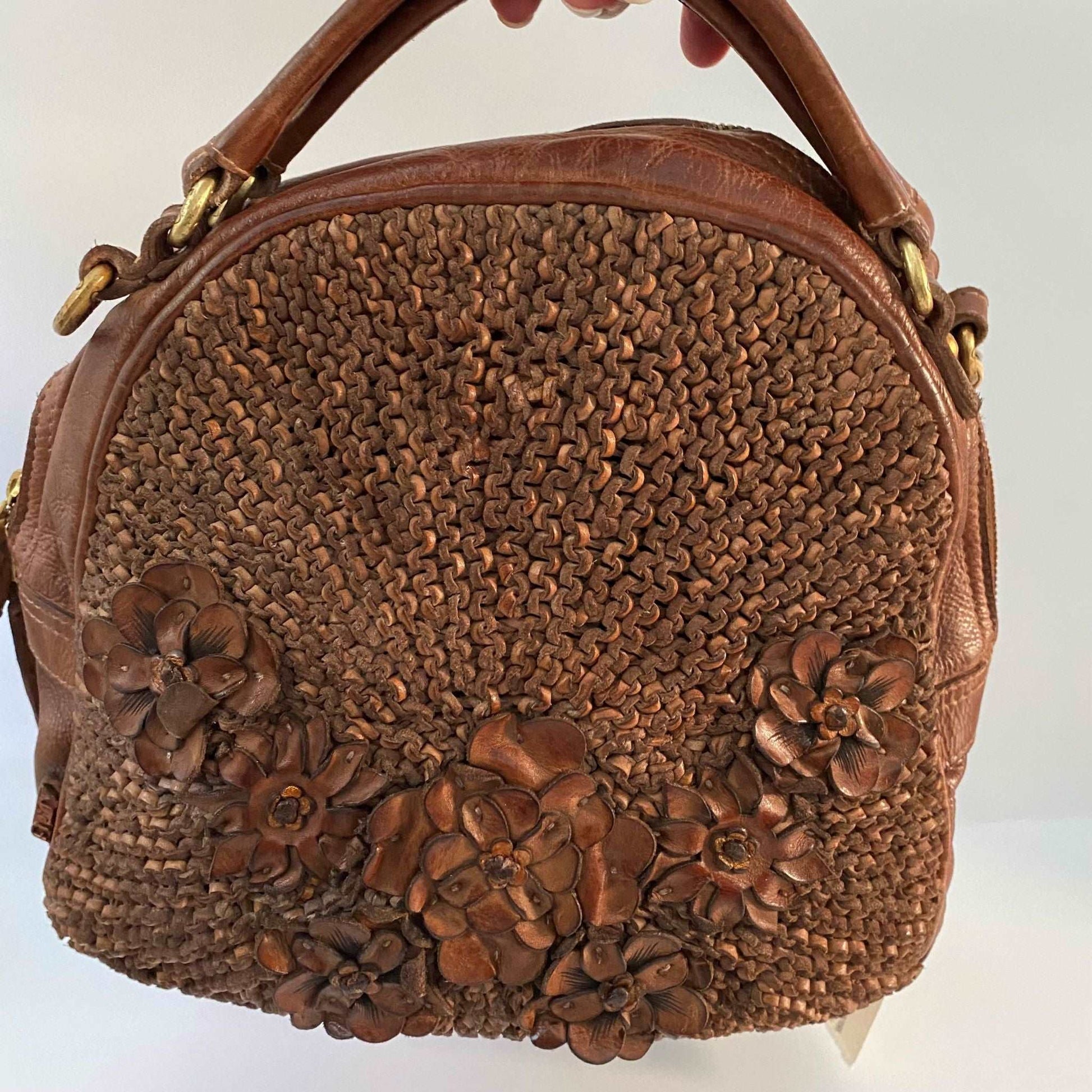 Art N' Vintage Serena Leather Bag - Oak