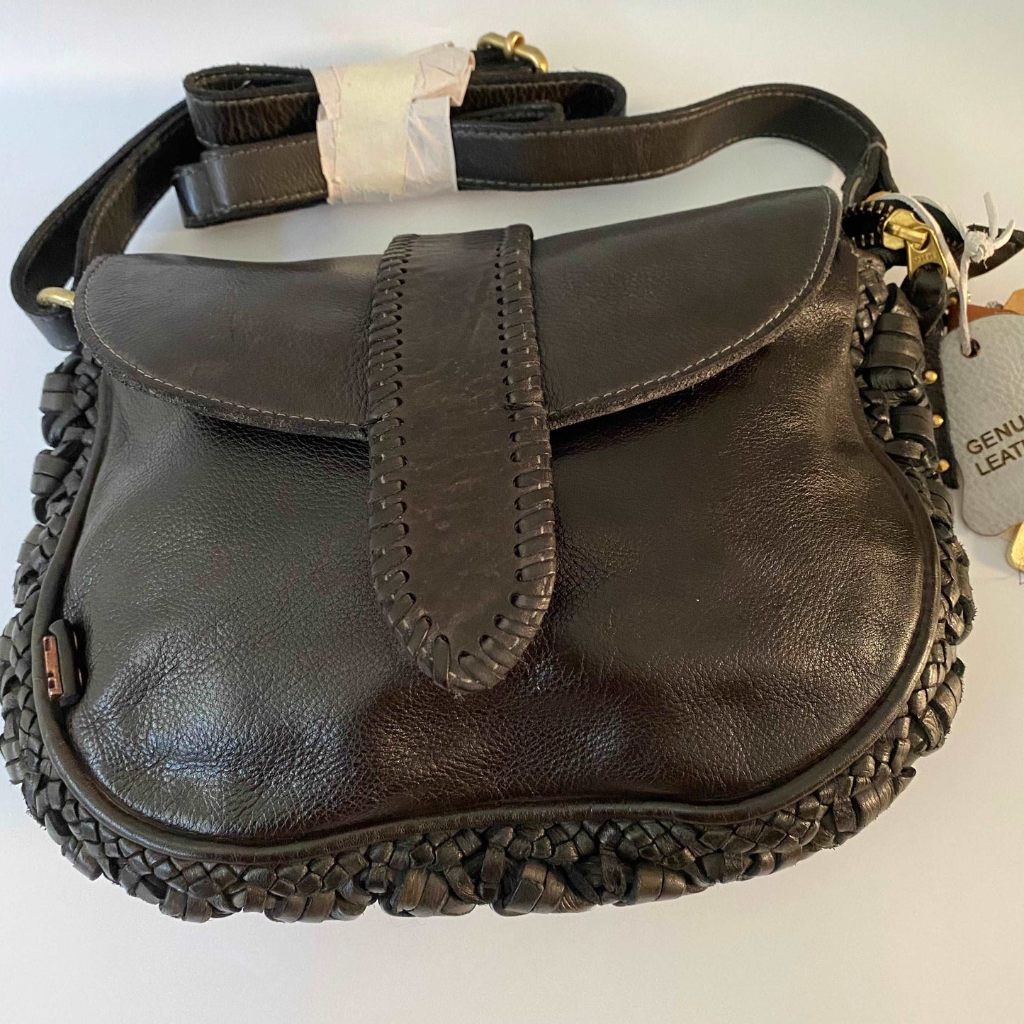 Art N' Vintage Gabby Handbag - Charcoal Elegance