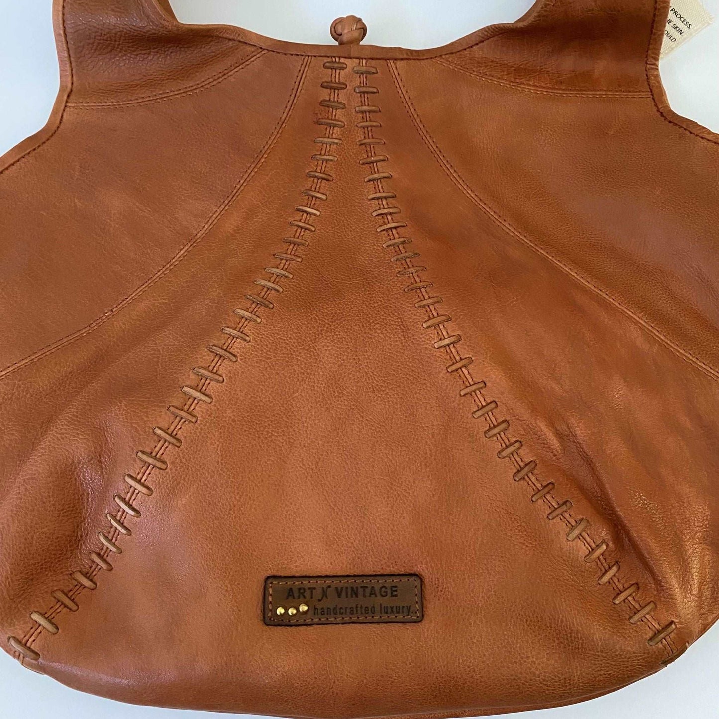 Art N' Vintage Jada Tote - Honey Glazed Leather