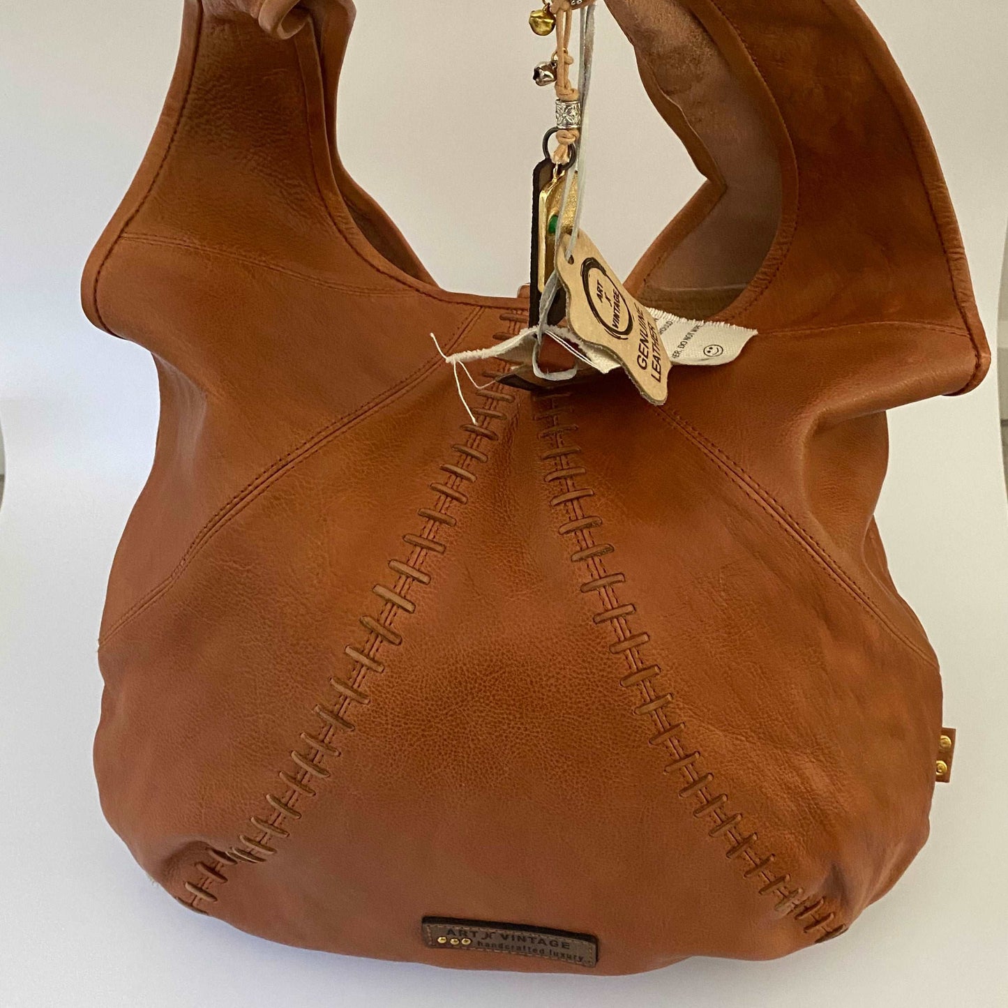 Art N' Vintage Jada Tote - Honey Glazed Leather