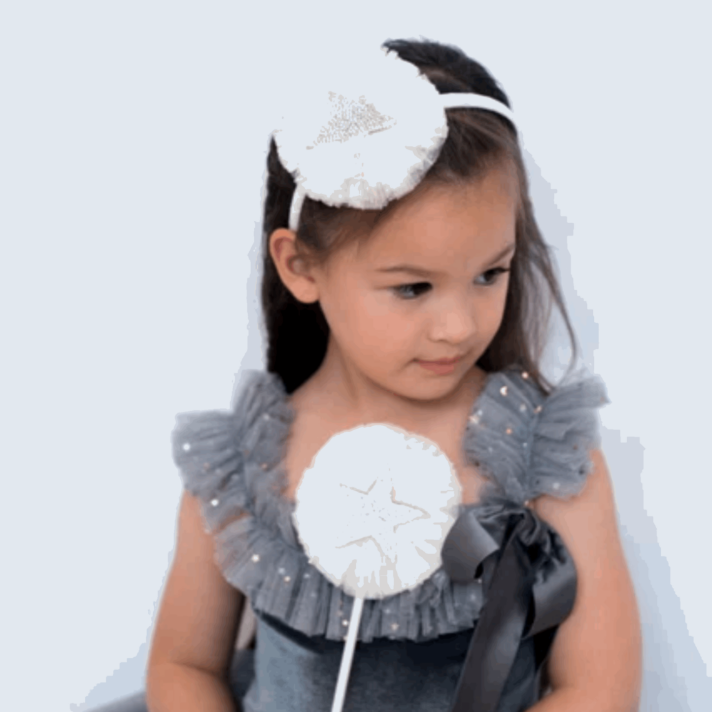 Tulle and Rhinestone Hairband from Miss Rose Sister Violet