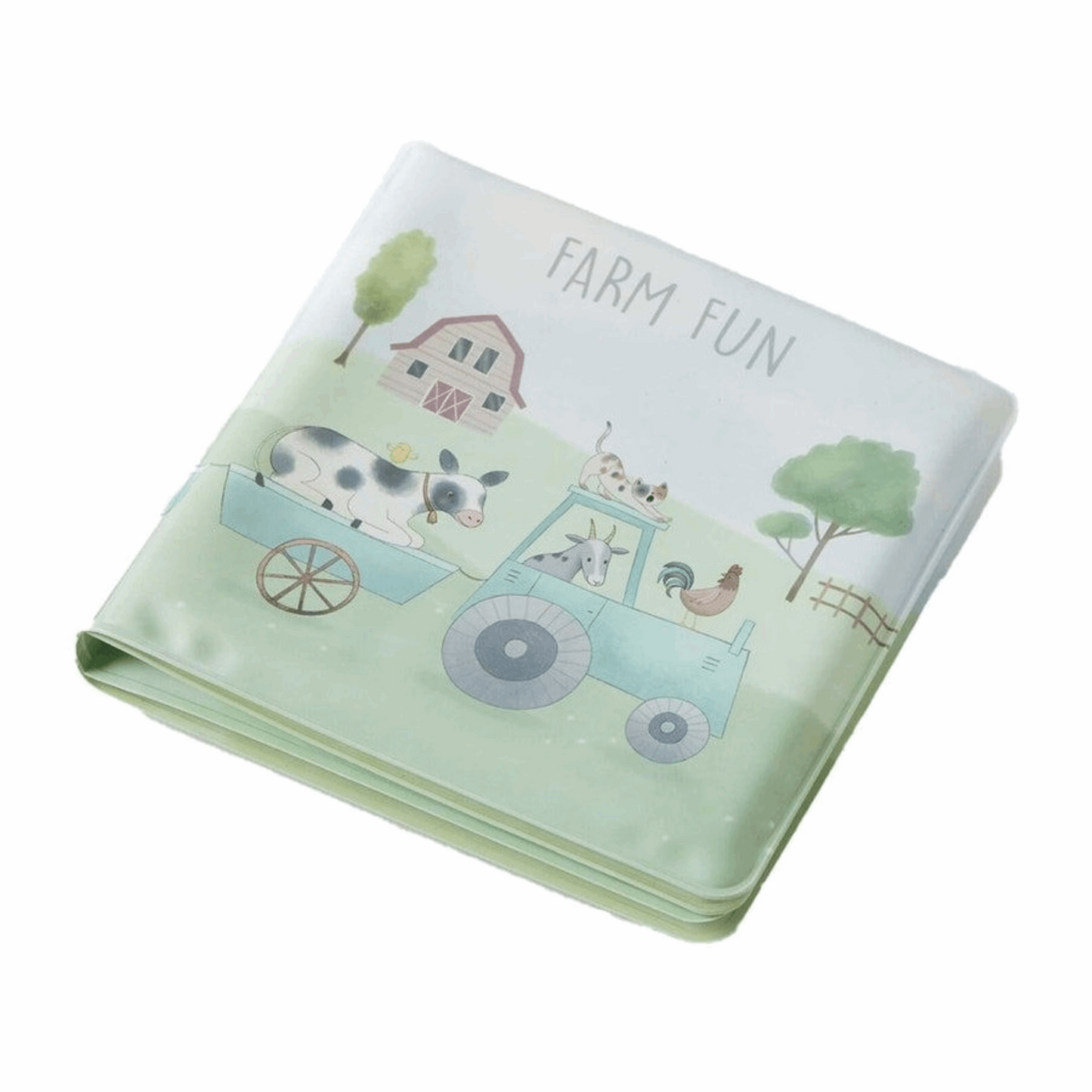 Jiggle and Giggle baby bath book included in the custom new baby gift pack
