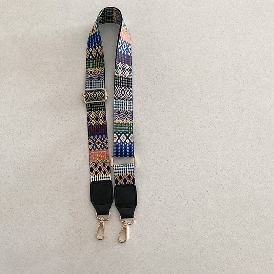 Festival Mosaic interchangeable bag strap, exact product photo without lettering