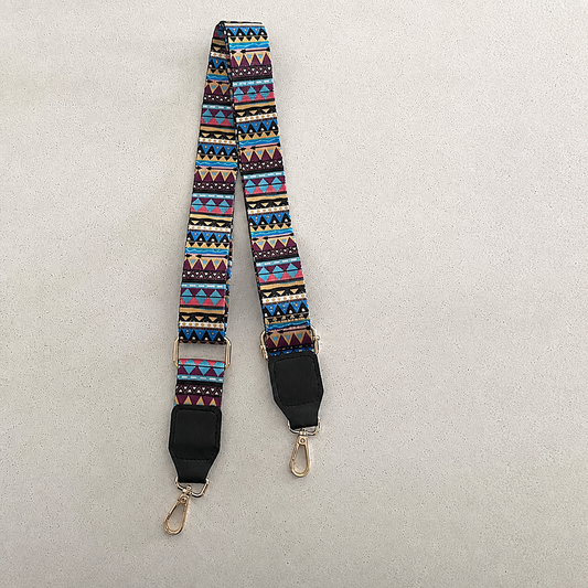 Sunset Aztec interchangeable bag strap, exact product photo without lettering